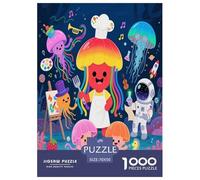 Jellyfish 1000 Pieces Premium Jigsaw Animal Age 12+ Quirky, Abstract Design, Fun Details, Educational, Challenging Puzzle Games 70x50cm/1000pcs