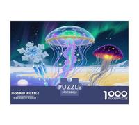 Jellyfish 1000 Pieces Premium Jigsaw Animal Age 14+ for Adults Cool Collage Effect, Home Decoration, Educational, Challenging 38x26cm/1000pcs