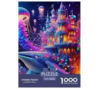 Jellyfish 1000 Pieces Premium Jigsaw Animal Age 14+ for Adults Quirky, Abstract Design, Home Decoration, Educational, Challenging 38x26cm/1000pcs