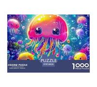 Jellyfish 1000 Pieces Premium Jigsaw Animal Age 3+ Quirky, Abstract Design, Fun Details, Educational, Challenging 38x26cm/1000pcs