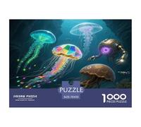 Jellyfish 1000 Pieces Premium Jigsaw Animal for Adults Gifts Quirky, Abstract Design, Home Decoration, Educational, Challenging Puzzle Games 70x50cm/1000pcs