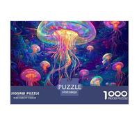 Jellyfish 1000 Pieces Premium Jigsaw for Adults Gifts Quirky, Abstract Design, Fun Details, Educational, Challenging Puzzle Games 38x26cm/1000pcs