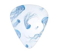 Jellyfish 12 Pcs Guitar Picks, 0.46mm/0.71mm/0.96mm Thickness, Guitar Plectrum With Storage Case For Acoustic-Electric Guitar Ukulele Bass