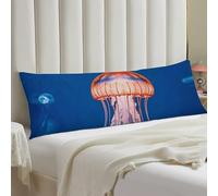 Jellyfish Academy Body Pillow Case 20x54 Throw Pillow Cover with Hidden Zipper Breathable & Cozy Full Long Pillowcase Protector Spring Easter Cover for Sleeping Bedroom Couch Sofa Decor