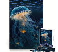 Jellyfish Animal Sea Adult Jigsaw Puzzle1000 Pieces Strong Logic Precise Connection Joyful Challenge Premium Gift (38x26cm)