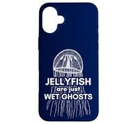 Jellyfish Are Just Wet Ghosts Halloween for Marine Biologist Case for iPhone 16 Plus