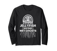 Jellyfish are Just Wet Ghosts Halloween for Marine Biologist Long Sleeve T-Shirt