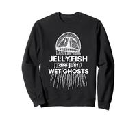 Jellyfish Are Just Wet Ghosts Halloween for Marine Biologist Sweatshirt
