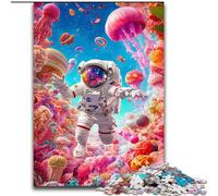 Jellyfish Astronaut 1000 Pieces Jigsaw Puzzle for Adults& Teens, Challenging Game And Family Play Artists Collection, Fine Art for Age 14 Years Up (50x75cm)