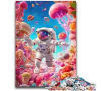 Jellyfish Astronaut 2000 Pieces Jigsaw Puzzles for Adults And Teens,Educational Games Wall Decoration Unique Birthday And Xmas Gifts (70X100cm)