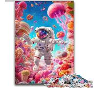 Jellyfish Astronaut Jigsaw Puzzles for Adults 2000, Challenging Game And Family Play Educational Game for Birthday, Chrismas (70x100cm)