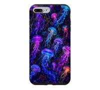 Jellyfish Blue Purple Pattern Celestial Galaxy Aesthetic Case for iPhone 7 Plus/8 Plus