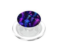 Jellyfish Blue Purple Pattern Celestial Galaxy Aesthetic PopSockets PopGrip for MagSafe