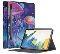 Jellyfish Case for Samsung Galaxy Tab S8 Plus/Tab S7 FE 12.4 inch 2021 / Galaxy Tab S7 Plus 2020, Multiple Viewing Angles Case with S Pen Holder and Auto Sleep/Wake