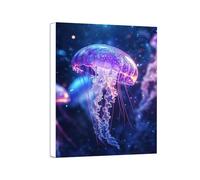 Jellyfish Diamond Art Kits Adults, 5D Cute Diamond Painting, Gem Art Painting for Beginners, Arts and Crafts Kits for Adults, DIY Full Drill Crystal Embroidery Gifts for Home Decor, 90x120cm 0a-845