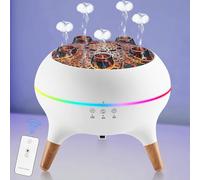 Jellyfish Diffuser, Essential Oil Diffuser for Bedroom, 7 Colors Dancing Jellyfish Lamp Humidifier with Remote Control, 250ML Slient Aromatherapy Humidifier, 5 Port, 4/8 Timer
