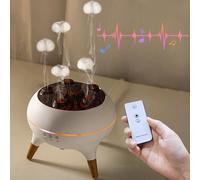 Jellyfish Diffuser Humidifier for Bedroom, White Noise Slient Cool Mist Humidifier for Home Baby, Portable 250ml Simulate a Volcano Essential Oil Diffuser, 7 Colors LED, Waterless Auto Shut-Off
