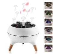 Jellyfish Diffuser,Silent Jellyfish Essential Oil Cool Mist Humidifier with Remote, 7-Colour LED Lights, Aromatherapy Diffuser for Home Office,4/8H Timer, Auto Shut-Off (White)