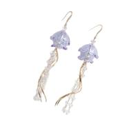Jellyfish Earrings Marine Life Themed Charm Lightweight Acrylic Alloy Design For Women Comfortable Sophisticated Jewelry, as show, as show, No Gemstone
