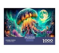 Jellyfish Fantasy 1000 Pc Cosmic Swirls Eco-Friendly Paper Premium Jigsaw Puzzle for Adults Decompression Educational Game Wall Decoration And Gifts 52x38cm/1000pcs