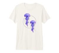 Jellyfish Float in Sea for Mystics Diver and Raver Premium T-Shirt