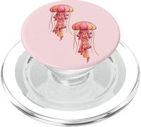 Jellyfish float in Sea for Raver Diver and Mystics PopSockets PopGrip for MagSafe