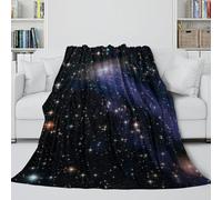 Jellyfish Galaxy Plush Blanket - Universe Starry 3D Printed Soft Cozy Blanket Birthday Gift for Son Daughter Grandson Granddaughter Friend - Sofa Bed Crib Decor 50x60inch(127x152cm)