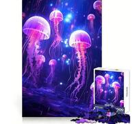 Jellyfish Glowing Squad 1000 Piece Jigsaws for Adults Stress Free Nice Thick Happy Challenge Premium Gift (38x26cm)