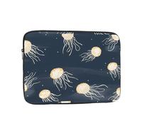 Jellyfish in The Stars Patterned Laptop Sleeve 15 Inch Shockproof for Slim Protective Notebook Computer Bag Briefcase