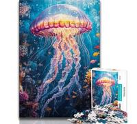 Jellyfish Jigsaw Puzzles for Adults 1000 Pieces,Help The Brain Exercise Addictive Toys to Cultivate Patience Great Gift (50x75cm)