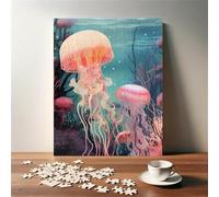 Jellyfish Jigsaw Puzzles for Adults 150 Pieces Educational Toys Challenging Game 150 Piece Puzzles for Adults for The Whole for Women Gifts for Men