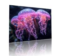 Jellyfish Jigsaw Puzzles for Adults Difficult 80 pieces Dream Adult Kids Toddler Puzzle Age 4-6 Mini 5-8 Year Olds Jigsaws Learning Educational Challenge Toys, Home Decoration and Gifts 15x20cm t-927