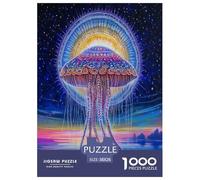 Jellyfish Jigsaw Puzzles Puzzle for Adults Kids. 1000 Piece Animal Impossible Challenge Toy Educational Game Home Decoration for Adults& Kids Age 14 Years Up 38x26cm/1000pcs