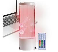 Jellyfish Lamp - LED Lamp | Mood Light Decoration - 22.2 cm USB LED Jellyfish Lamp, Colour Changing, Low Noise, ABS, Acrylic and Silicone, with Remote Control, Perfect for