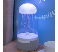 Jellyfish Lamp Speaker, Jelly Fish Light Lamp with Bluetooth Speaker Night Light LED Seven Color Relaxing Atmosphere Mood, Gifts for Men Women Birthday Christmas Thanksgiving Halloween