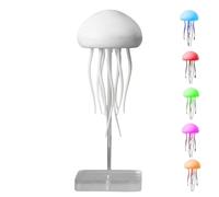 Jellyfish Lamp - Voice Control 9 Jellyfish Light With Rotate Tentacles | Floating Jellyfish Night Light| Rechargeable LED Table Lamp | Smart Cute Mood Lamp | Jellyfish Atmosphere Light Desktop Decor