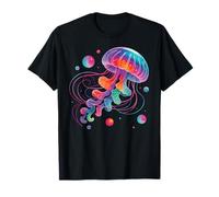 Jellyfish Ocean Animal Scuba Diving Rainbow Jelly Fish T-Shirt