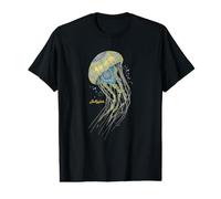Jellyfish, Ocean Art, Marine Creature, Boho, Bohemian Design Value Graphic T-Shirt