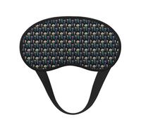 Jellyfish Ocean Print Adults Washable Eye Mask for Nap Light Blocking for Home Hotel Airplane Camping