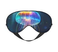 Jellyfish Ocean Print Outdoor Travel Stylish Eye Mask Adjustable Sleep Camping Meditation Relaxation