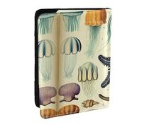 Jellyfish Ocean Print Passport Holder Cover Wallet Passport Cover, Passport Wallet Case for Cards and Documents