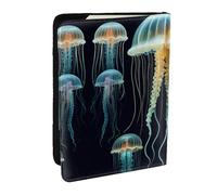 Jellyfish Ocean Print Passport Holder Cover Wallet Passport Cover, Passport Wallet Case for Cards and Documents