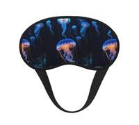 Jellyfish Ocean Sleep Mask for Side Sleeper, Eye Mask Sleeping for Women Men,for Sleeping with Elastic Band
