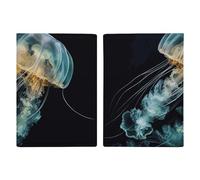 Jellyfish Passport Holder, ID Card Protector Case Passport Holder with Slot Passports Travel Wallet Document Cover for Women And Men