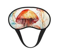 Jellyfish Pattern Print Adults Washable Eye Mask for Sleeping Light Blocking Nap for Night Rest Cover