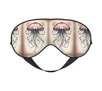 Jellyfish Pattern Sleep Eye Mas Updated Design Light Blocking Night Eye Blinder Men Women Shift Work Travel
