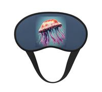 Jellyfish Print Adults Soft Washable Eye Mask for Light Blocking Nap Face Sleeping Travel Cover
