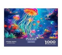 Jellyfish Puzzles 1000 Piece for Adults Jigsaw Puzzles Animal Wildlife Jigsaw Puzzle Educational Games 70x50cm/1000pcs