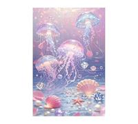 Jellyfish Shell Jigsaw Puzzles for Adults 500, Fun Challenging Educational Games, Difficult Jigsaw Puzzles for Adults, Puzzle 500 Pieces