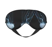 Jellyfish Sleep Eye Mask Comfortable Eyes Hade for Sleeping,Light Blocking Sleep Mask with Adjustable Strap
